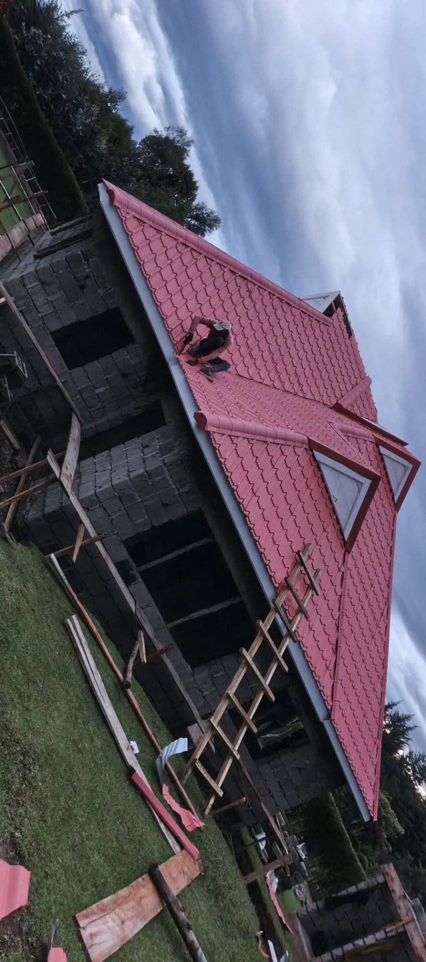 Tile Profile Installation in Progress — Central Kenya