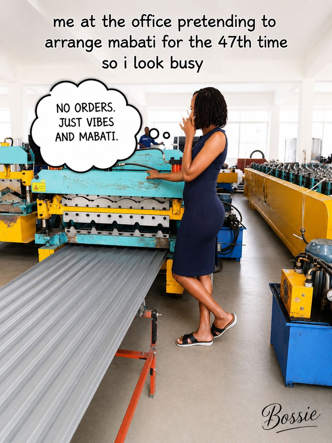 Tranquility Mabati Factory production line rolling fresh grey box-profile sheets