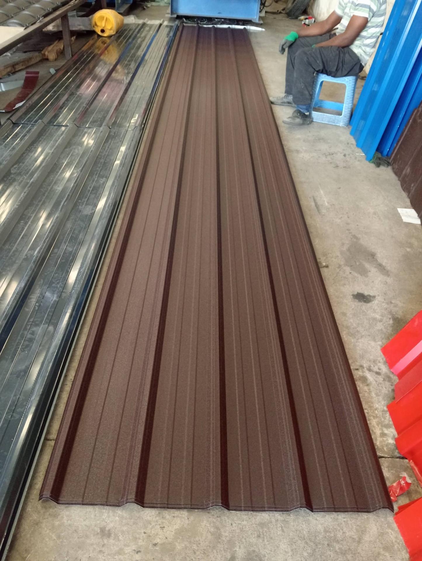 Colour Coated Mabati — Chocolate Brown