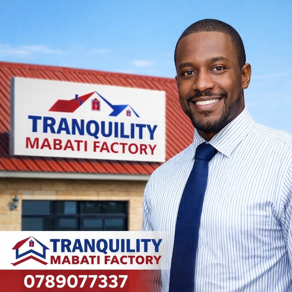 Tranquility Mabati Factory signage in Nairobi