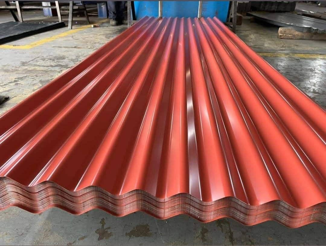 Corrugated Iron Sheet — Tile Red Glossy
