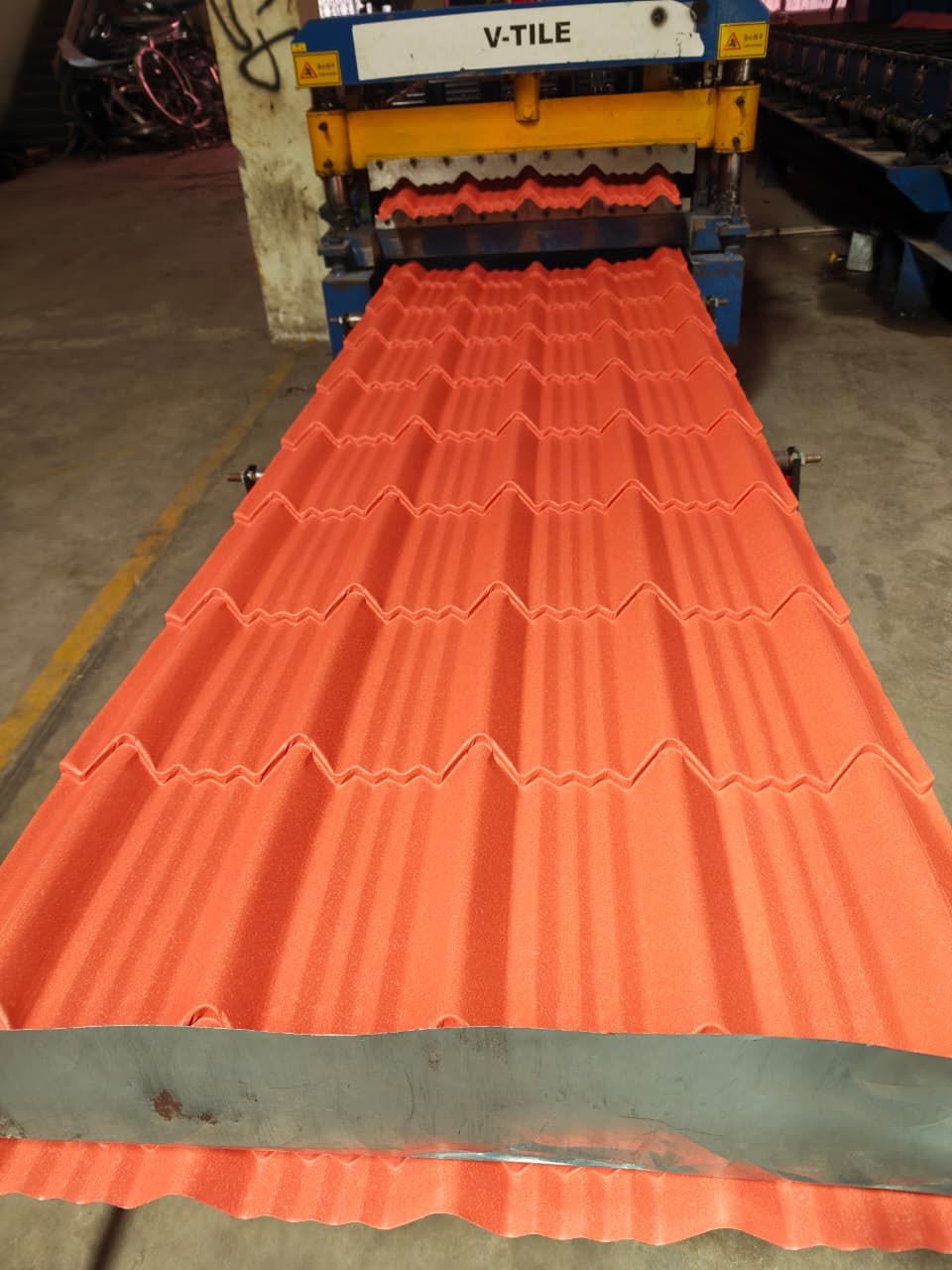 V-Tile Mabati — Terracotta Orange Matte