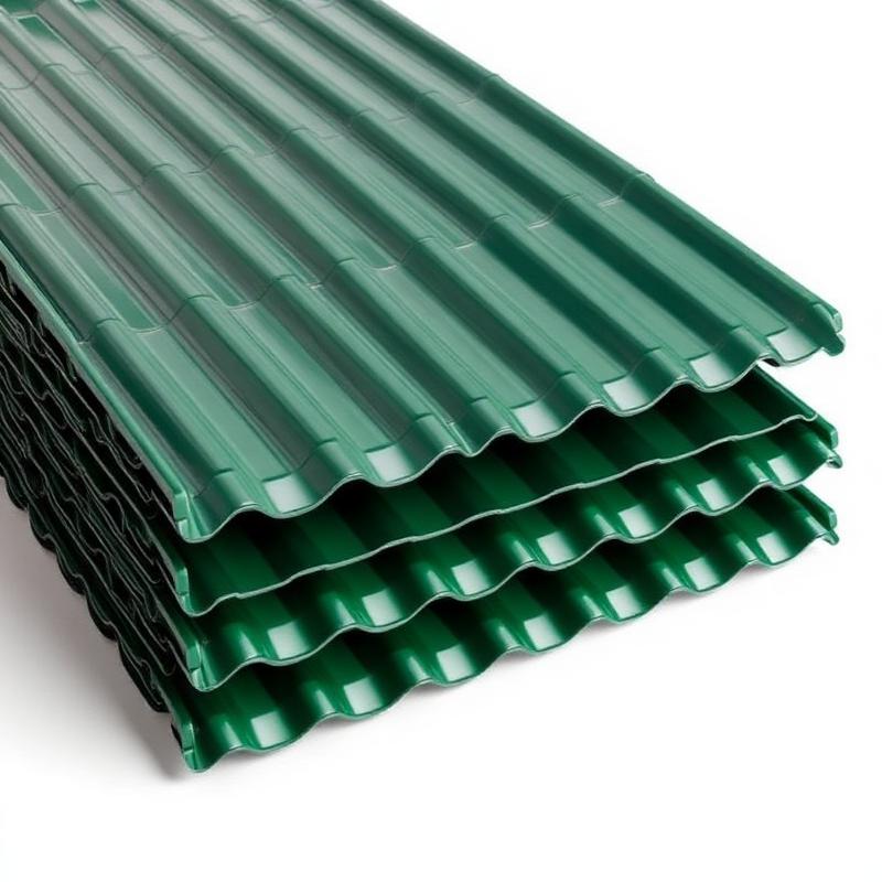 Corrugated Green Glossy